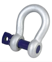 Load image into Gallery viewer, GT Blue Pin Bow Shackle with Screw Collar Pin – BPSCB
