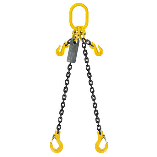 2 Leg Chain Sling 8MM x 2M Long With Sling Hooks & Shorteners