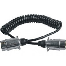 7 Pin Coiled Extension Lead Male/Male