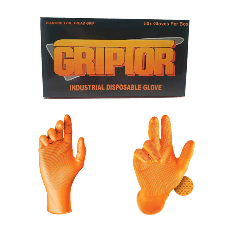 Griptor Nitrile Disposable Gloves 25 Pairs