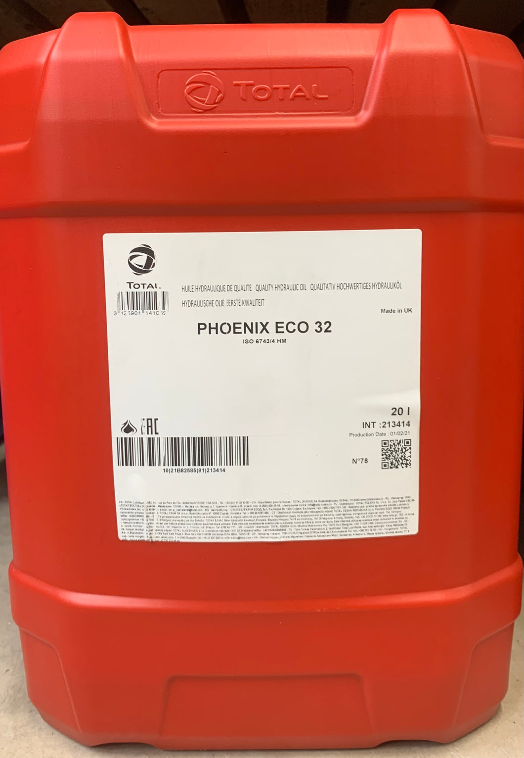 Hydraulic Oil ISO 32 20L